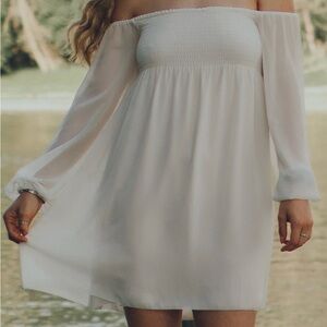 Aritzia  White Mini Dress
